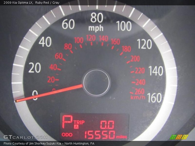 Ruby Red / Gray 2009 Kia Optima LX
