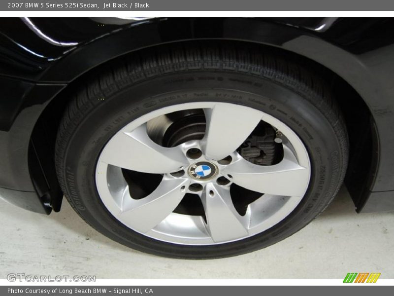 Jet Black / Black 2007 BMW 5 Series 525i Sedan