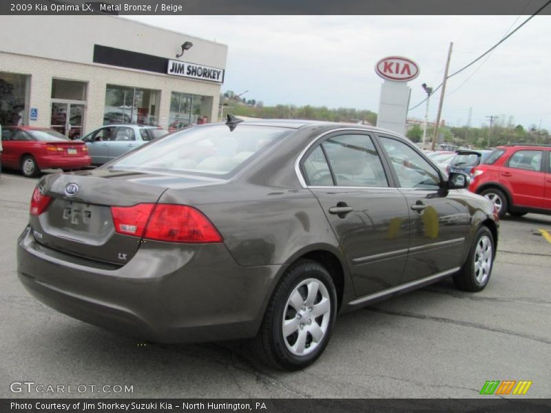 Metal Bronze / Beige 2009 Kia Optima LX