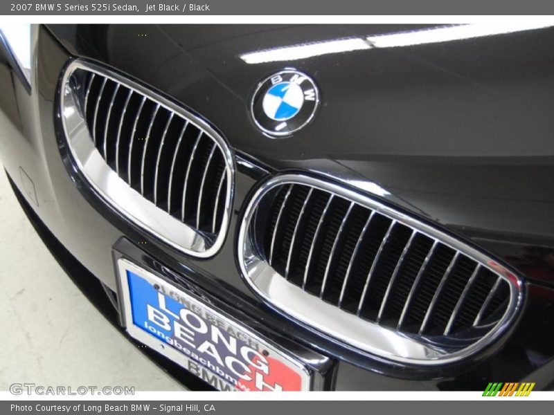 Jet Black / Black 2007 BMW 5 Series 525i Sedan