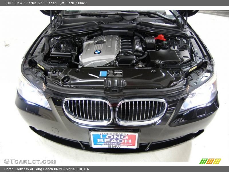 Jet Black / Black 2007 BMW 5 Series 525i Sedan