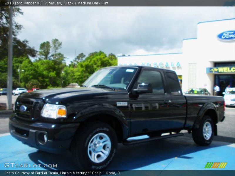 Black / Medium Dark Flint 2010 Ford Ranger XLT SuperCab