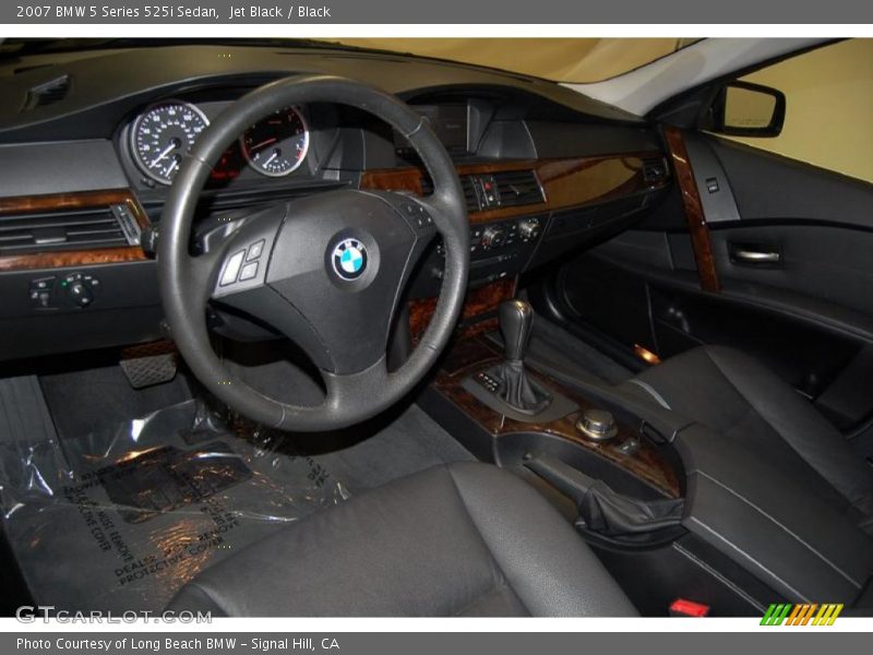 Jet Black / Black 2007 BMW 5 Series 525i Sedan