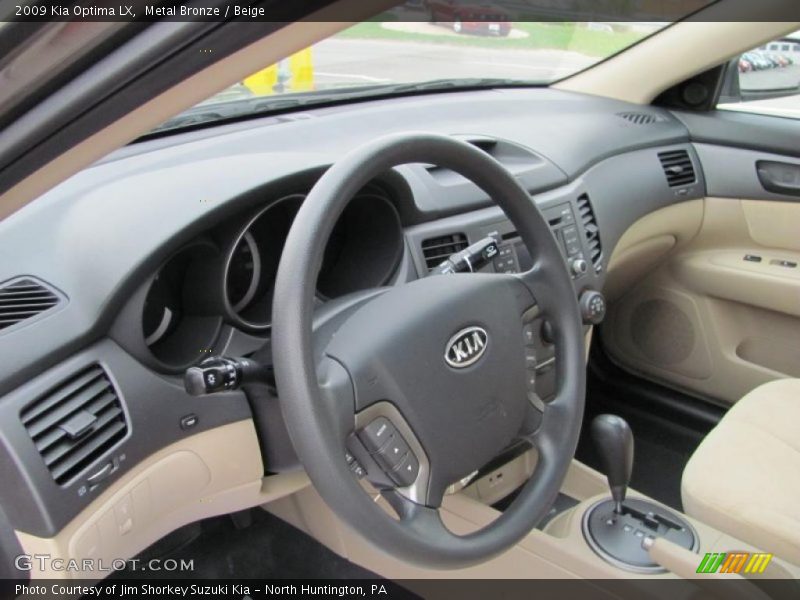 Metal Bronze / Beige 2009 Kia Optima LX