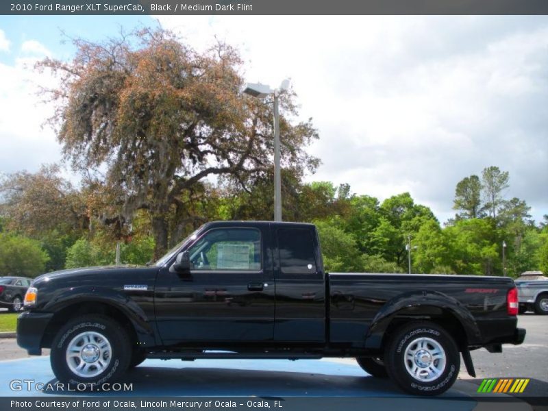 Black / Medium Dark Flint 2010 Ford Ranger XLT SuperCab