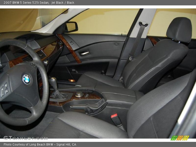 Jet Black / Black 2007 BMW 5 Series 525i Sedan