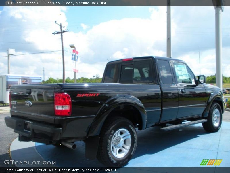 Black / Medium Dark Flint 2010 Ford Ranger XLT SuperCab