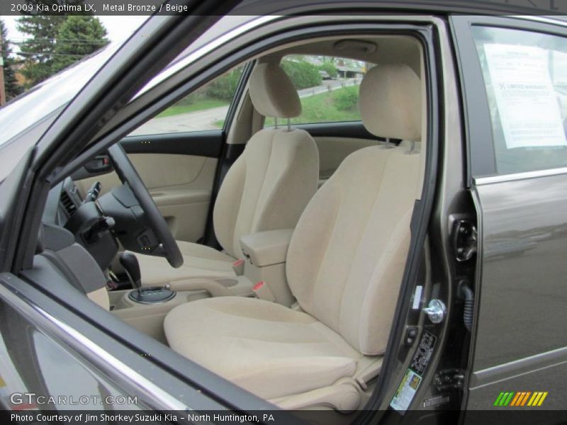 Metal Bronze / Beige 2009 Kia Optima LX