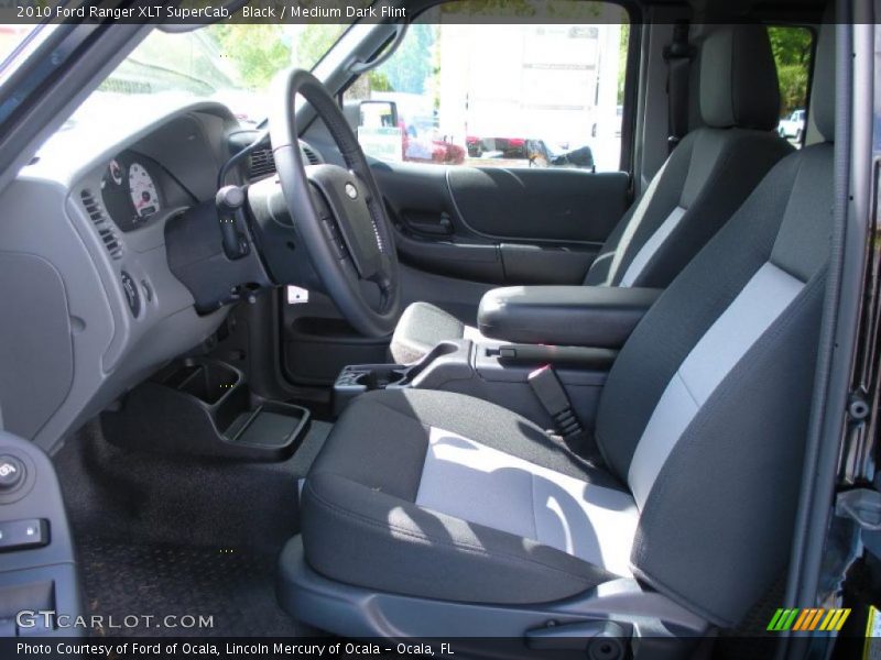 Black / Medium Dark Flint 2010 Ford Ranger XLT SuperCab