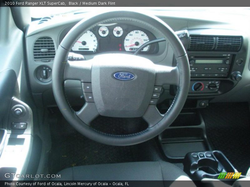 Black / Medium Dark Flint 2010 Ford Ranger XLT SuperCab