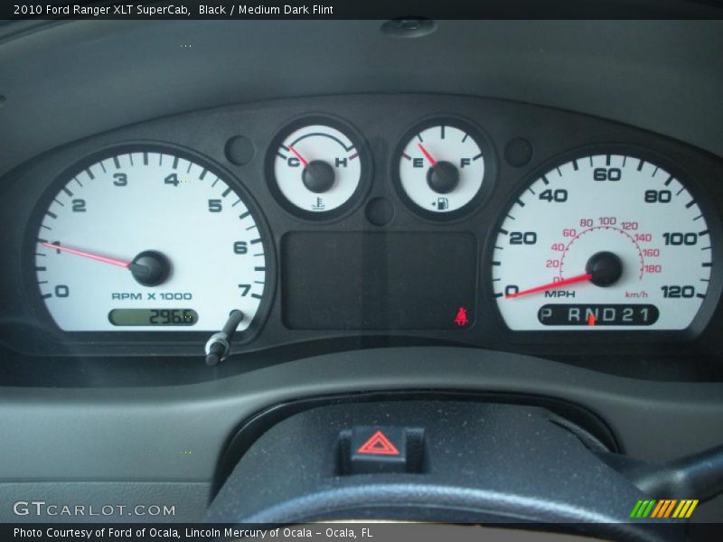 Black / Medium Dark Flint 2010 Ford Ranger XLT SuperCab