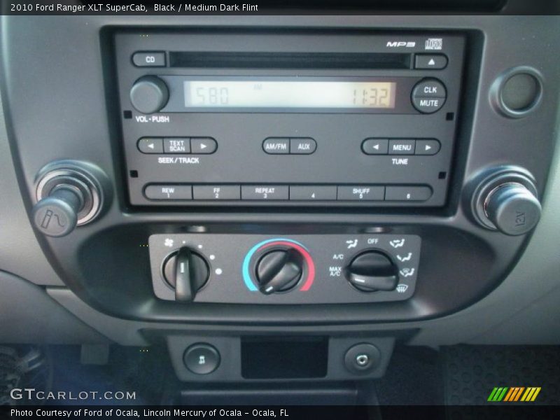 Black / Medium Dark Flint 2010 Ford Ranger XLT SuperCab