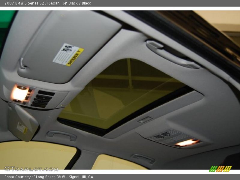 Jet Black / Black 2007 BMW 5 Series 525i Sedan