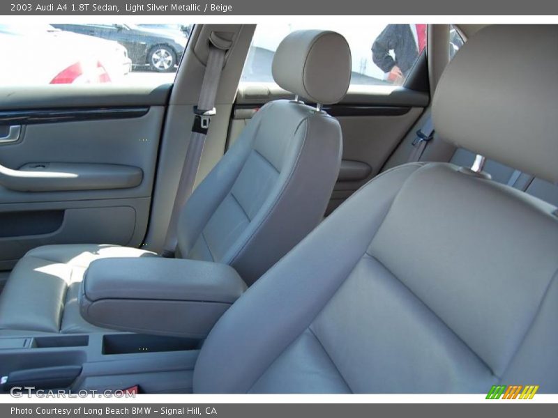 Light Silver Metallic / Beige 2003 Audi A4 1.8T Sedan