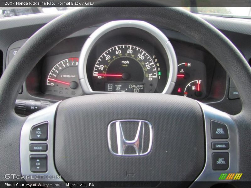 Formal Black / Gray 2007 Honda Ridgeline RTS