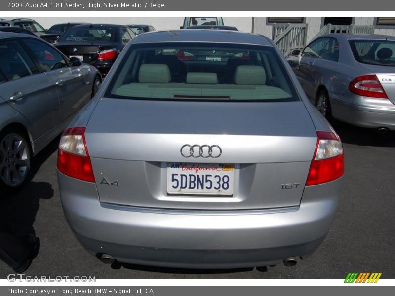 Light Silver Metallic / Beige 2003 Audi A4 1.8T Sedan