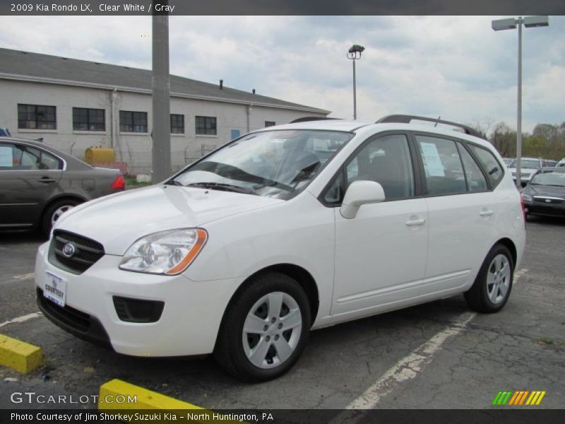 Clear White / Gray 2009 Kia Rondo LX