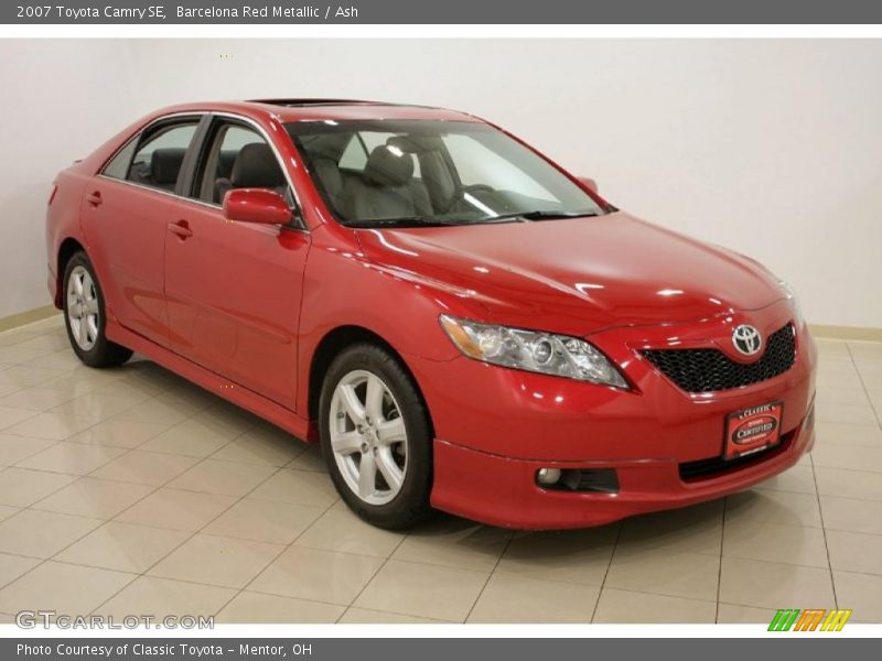 Barcelona Red Metallic / Ash 2007 Toyota Camry SE