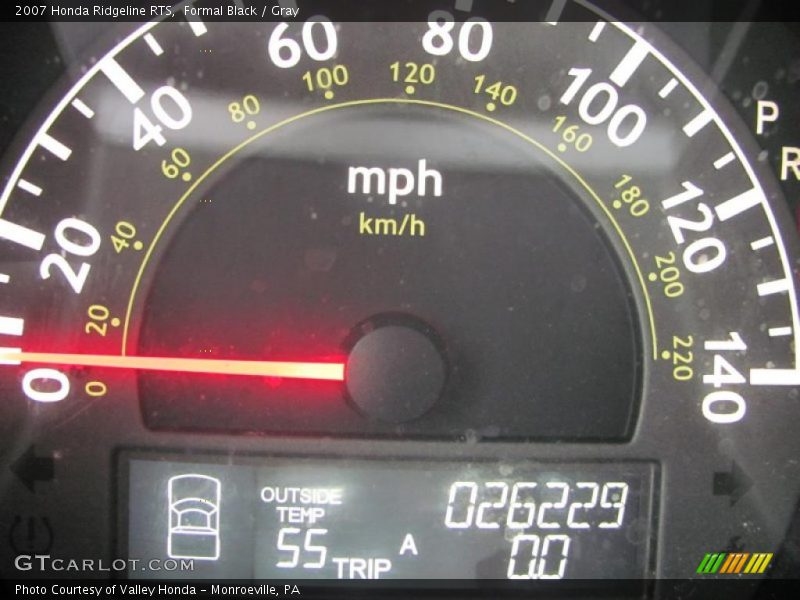 Formal Black / Gray 2007 Honda Ridgeline RTS