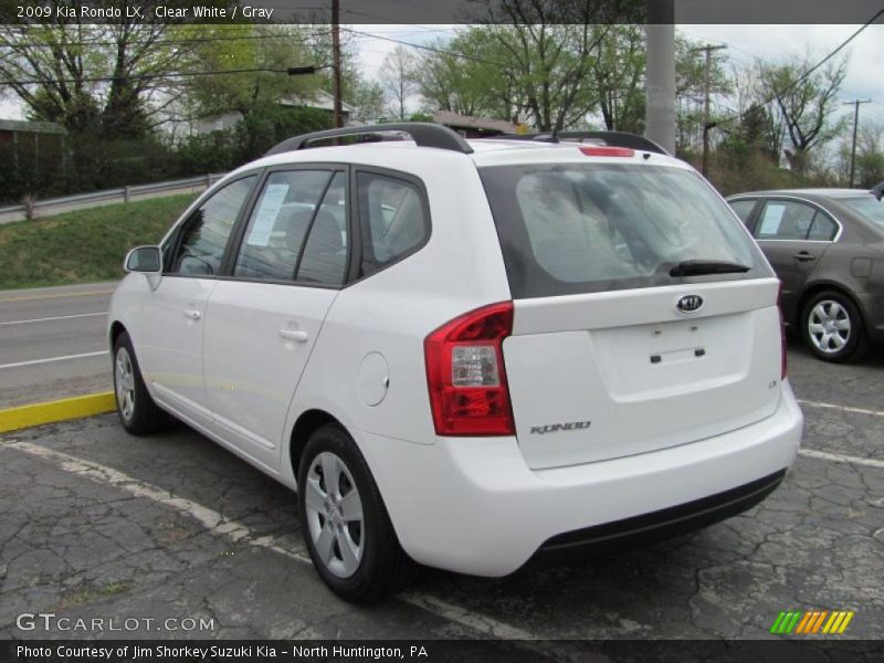 Clear White / Gray 2009 Kia Rondo LX