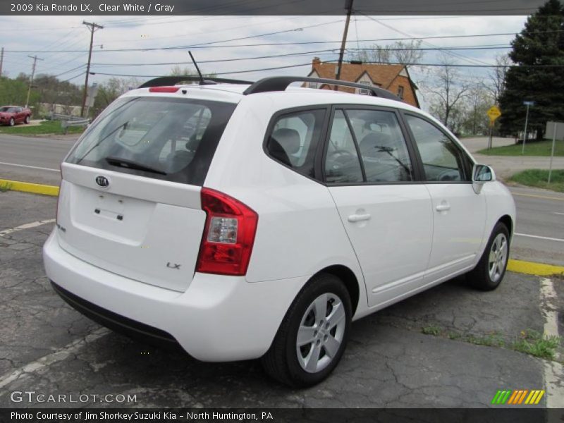 Clear White / Gray 2009 Kia Rondo LX