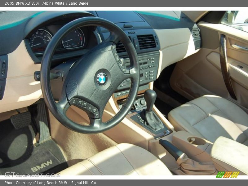 Alpine White / Sand Beige 2005 BMW X3 3.0i