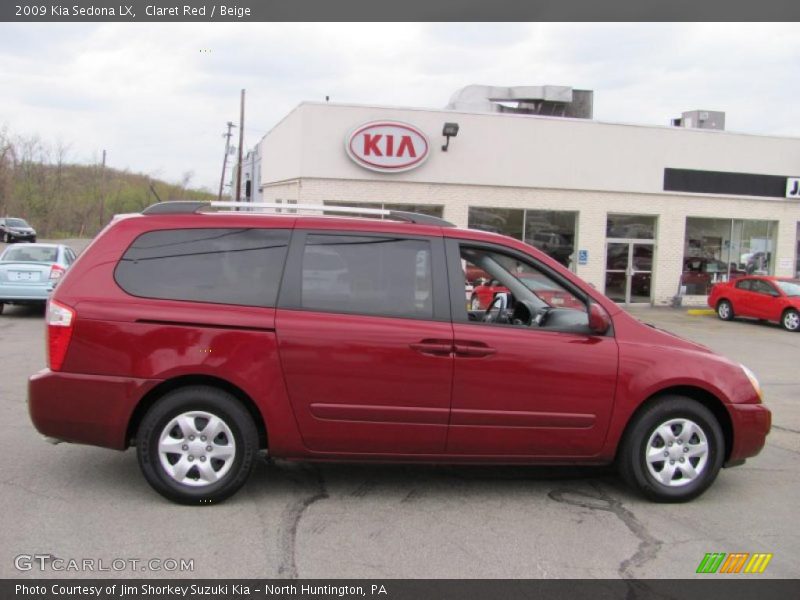 Claret Red / Beige 2009 Kia Sedona LX