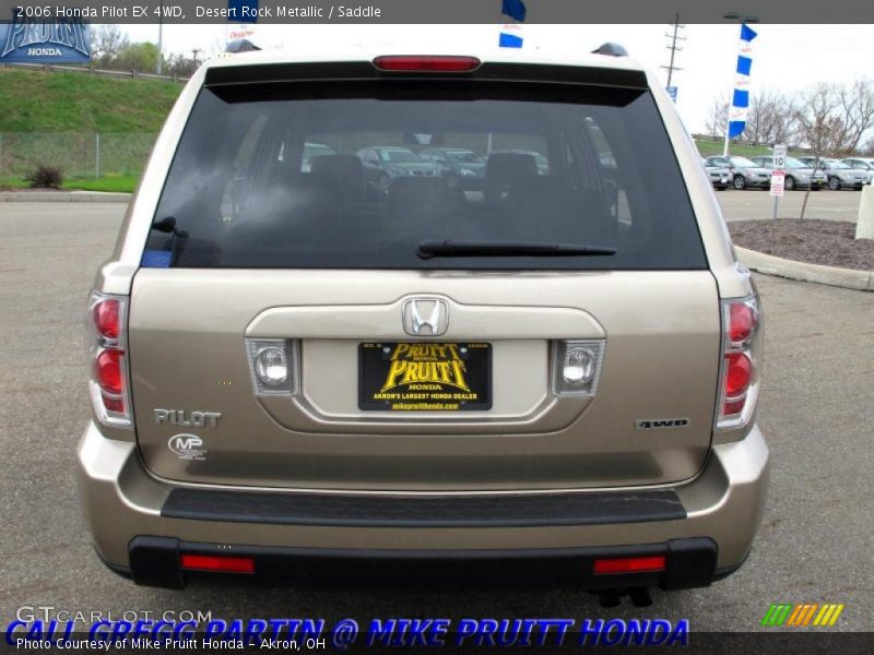 Desert Rock Metallic / Saddle 2006 Honda Pilot EX 4WD