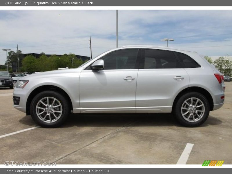 Ice Silver Metallic / Black 2010 Audi Q5 3.2 quattro