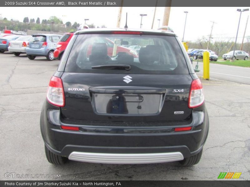 Black Pearl Metallic / Black 2009 Suzuki SX4 Crossover AWD