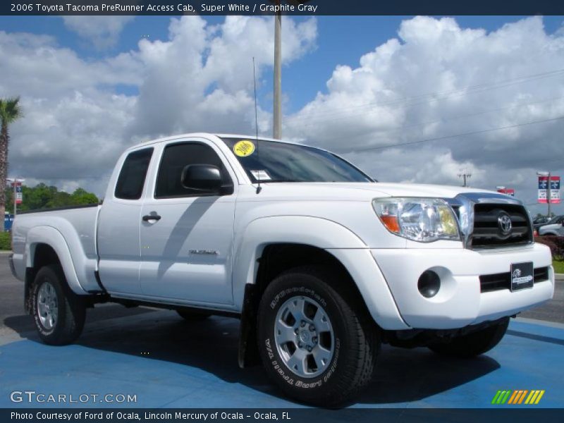 Super White / Graphite Gray 2006 Toyota Tacoma PreRunner Access Cab