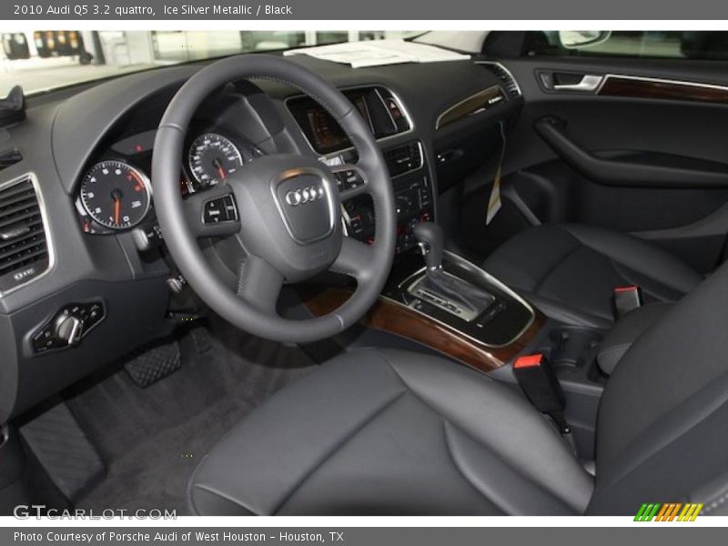 Ice Silver Metallic / Black 2010 Audi Q5 3.2 quattro