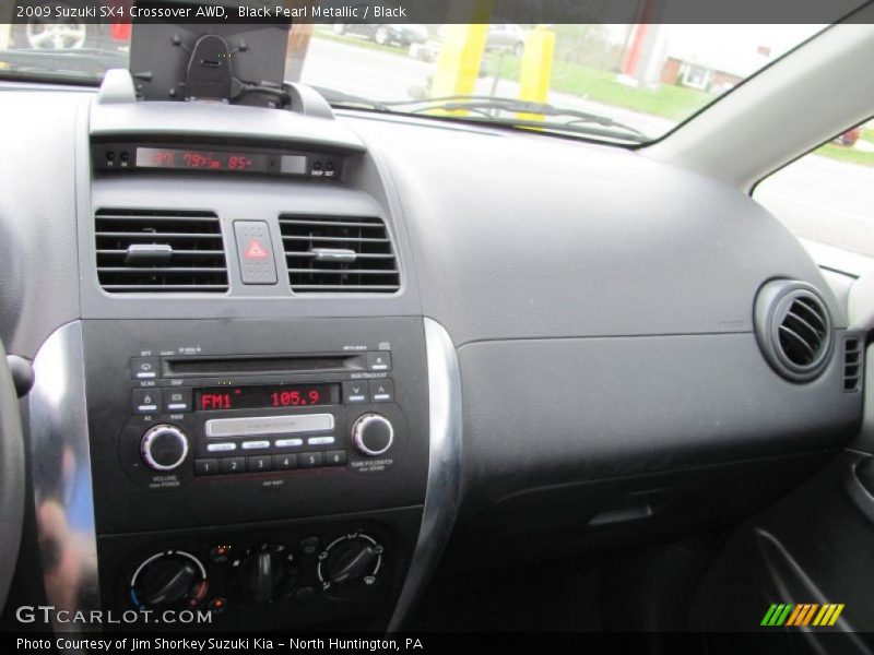 Black Pearl Metallic / Black 2009 Suzuki SX4 Crossover AWD