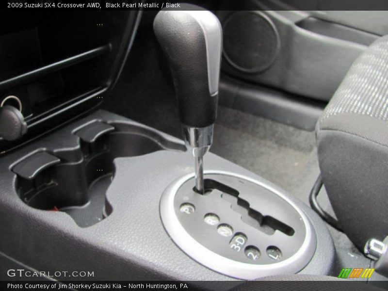 Black Pearl Metallic / Black 2009 Suzuki SX4 Crossover AWD
