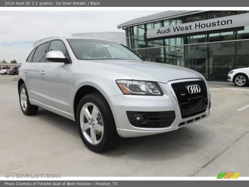 Ice Silver Metallic / Black 2010 Audi Q5 3.2 quattro