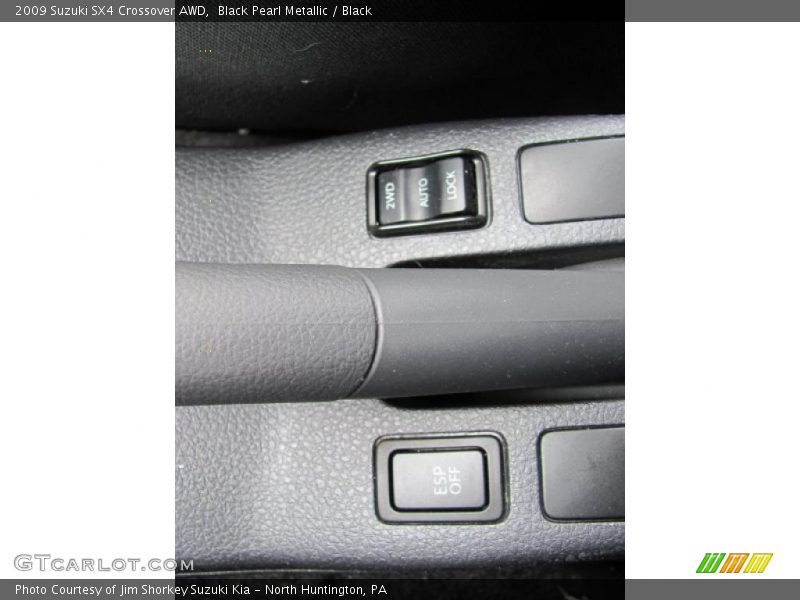 Black Pearl Metallic / Black 2009 Suzuki SX4 Crossover AWD