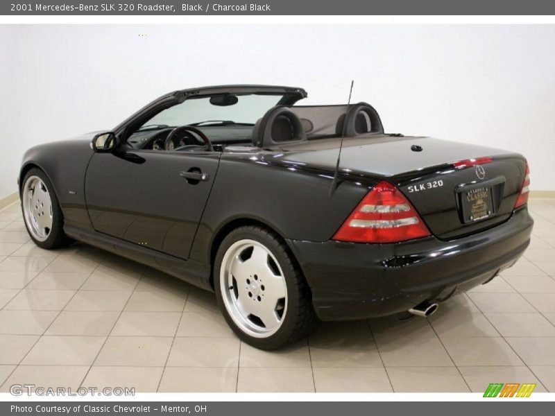 Black / Charcoal Black 2001 Mercedes-Benz SLK 320 Roadster