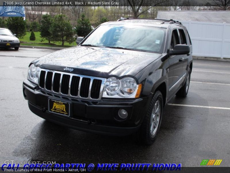 Black / Medium Slate Gray 2006 Jeep Grand Cherokee Limited 4x4
