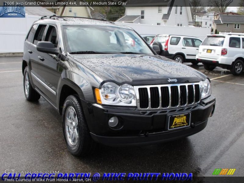 Black / Medium Slate Gray 2006 Jeep Grand Cherokee Limited 4x4