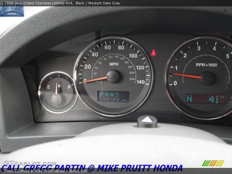 Black / Medium Slate Gray 2006 Jeep Grand Cherokee Limited 4x4
