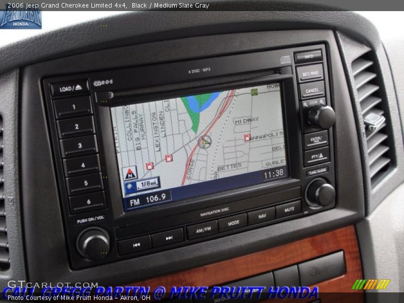 Black / Medium Slate Gray 2006 Jeep Grand Cherokee Limited 4x4