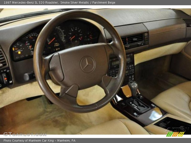 Smoke Silver Metallic / Parchment Beige 1997 Mercedes-Benz SL 320 Roadster