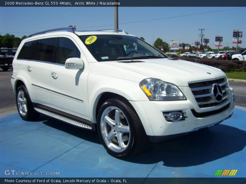 Arctic White / Macadamia 2008 Mercedes-Benz GL 550 4Matic