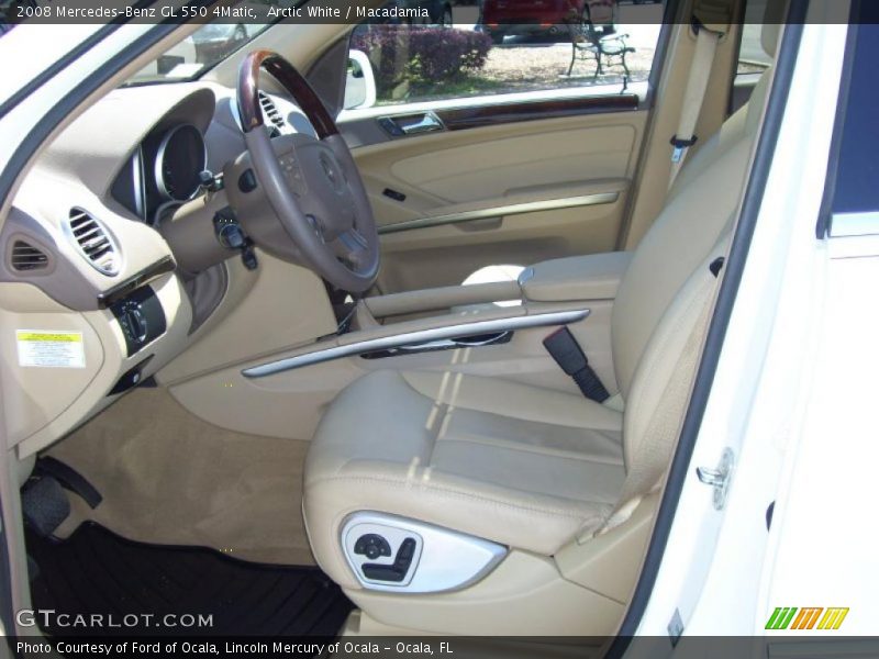 Arctic White / Macadamia 2008 Mercedes-Benz GL 550 4Matic