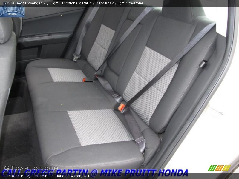 Light Sandstone Metallic / Dark Khaki/Light Graystone 2009 Dodge Avenger SE
