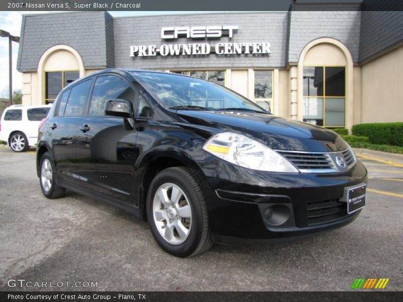 Super Black / Charcoal 2007 Nissan Versa S