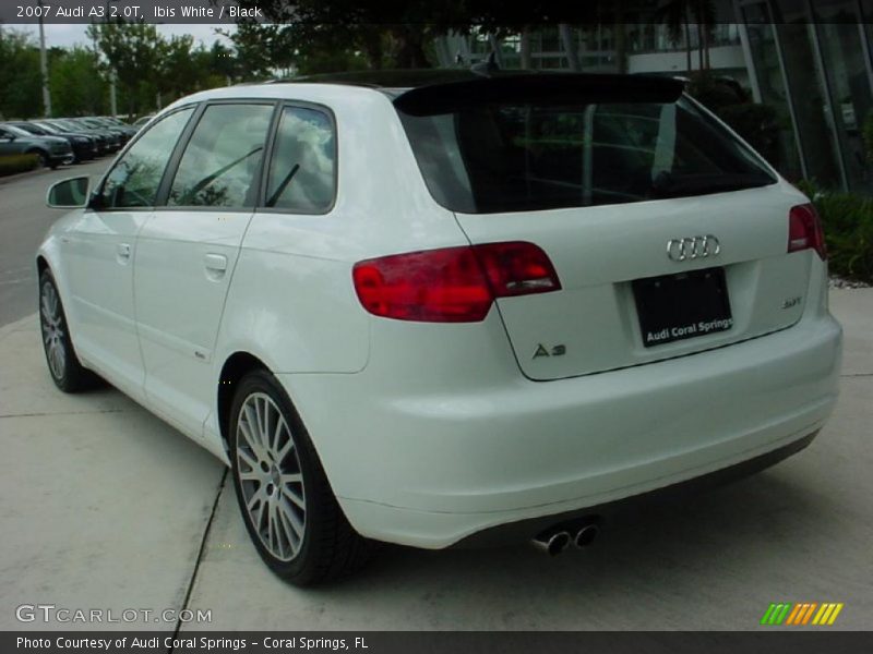 Ibis White / Black 2007 Audi A3 2.0T