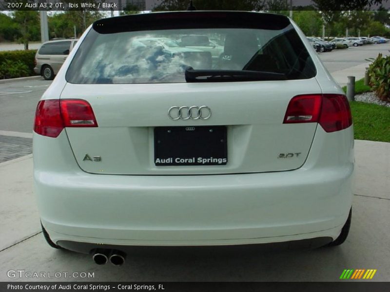 Ibis White / Black 2007 Audi A3 2.0T