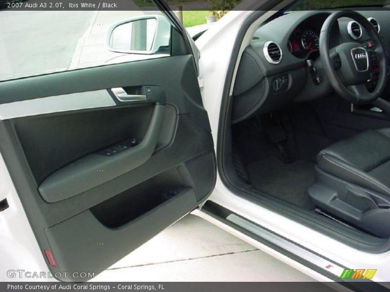 Ibis White / Black 2007 Audi A3 2.0T