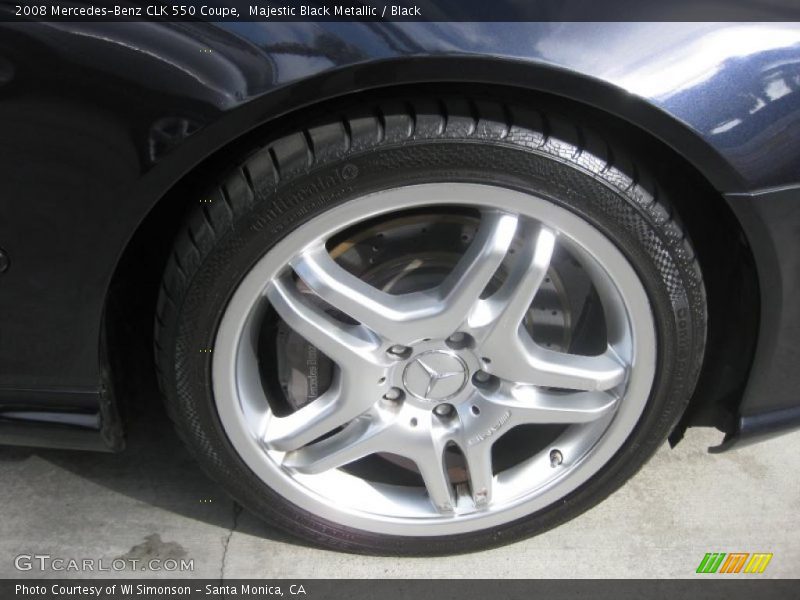 Majestic Black Metallic / Black 2008 Mercedes-Benz CLK 550 Coupe